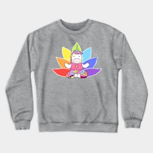 Unicorn Meditation with Lotus Crewneck Sweatshirt